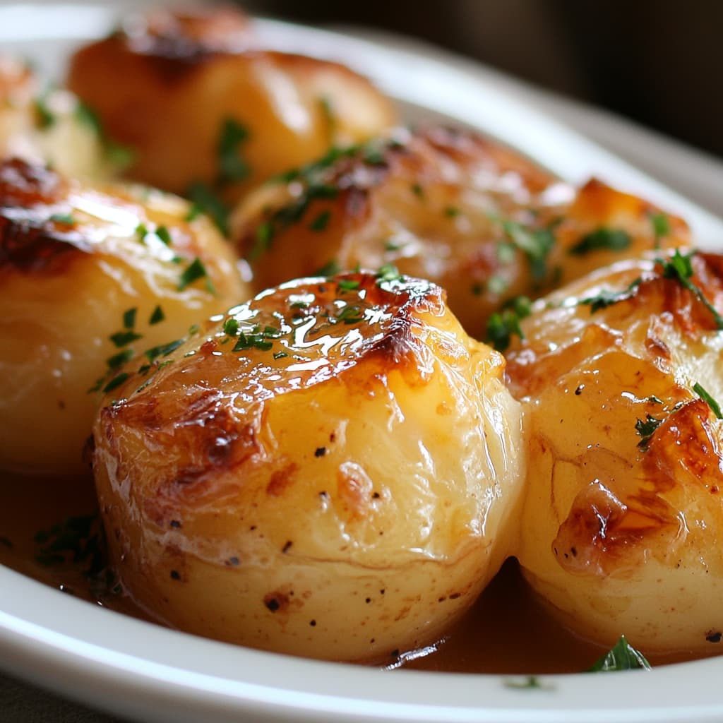 Gros plan de Pommes de Terre Farcies avec une croûte dorée, montrant des textures et des couleurs riches, capturé avec une lumière naturelle.