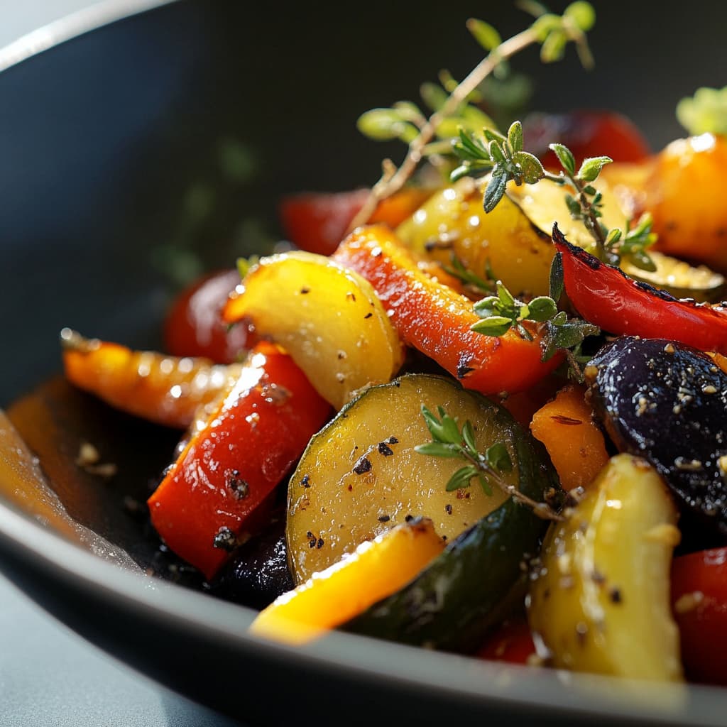 Lumière Naturelle & Saveurs Méditerranéennes – Tian de Légumes en Plein Focus 