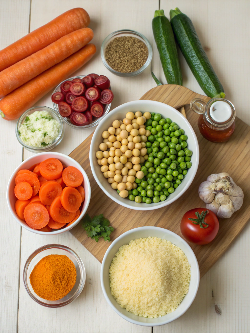 Couscous aux Légumes ingredients